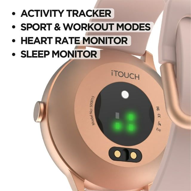 Sport 3 Smart Watch & Fitness Tracker, Women & Men, (43mm), Blush