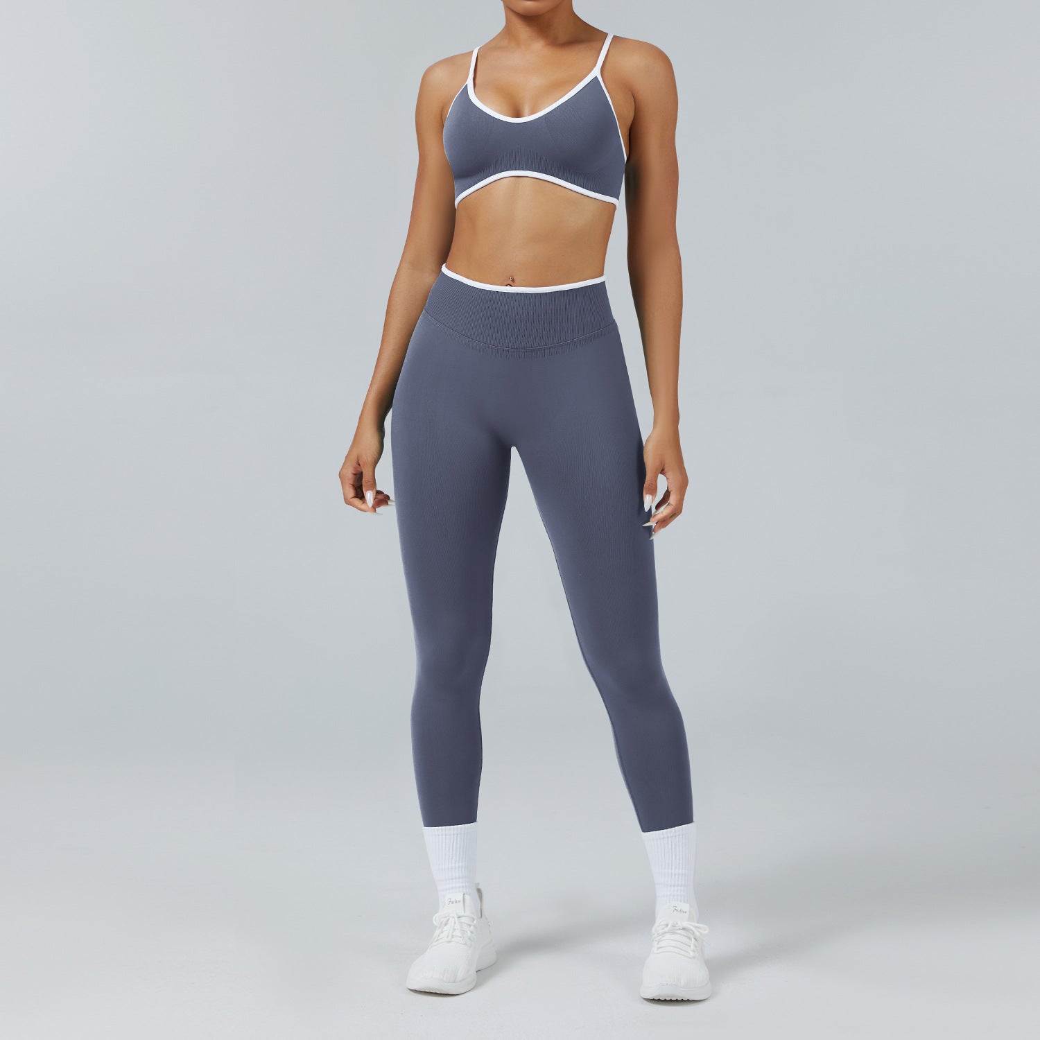 Seamless Back Support Quick Dry Running Yoga Fitness Apparel Set