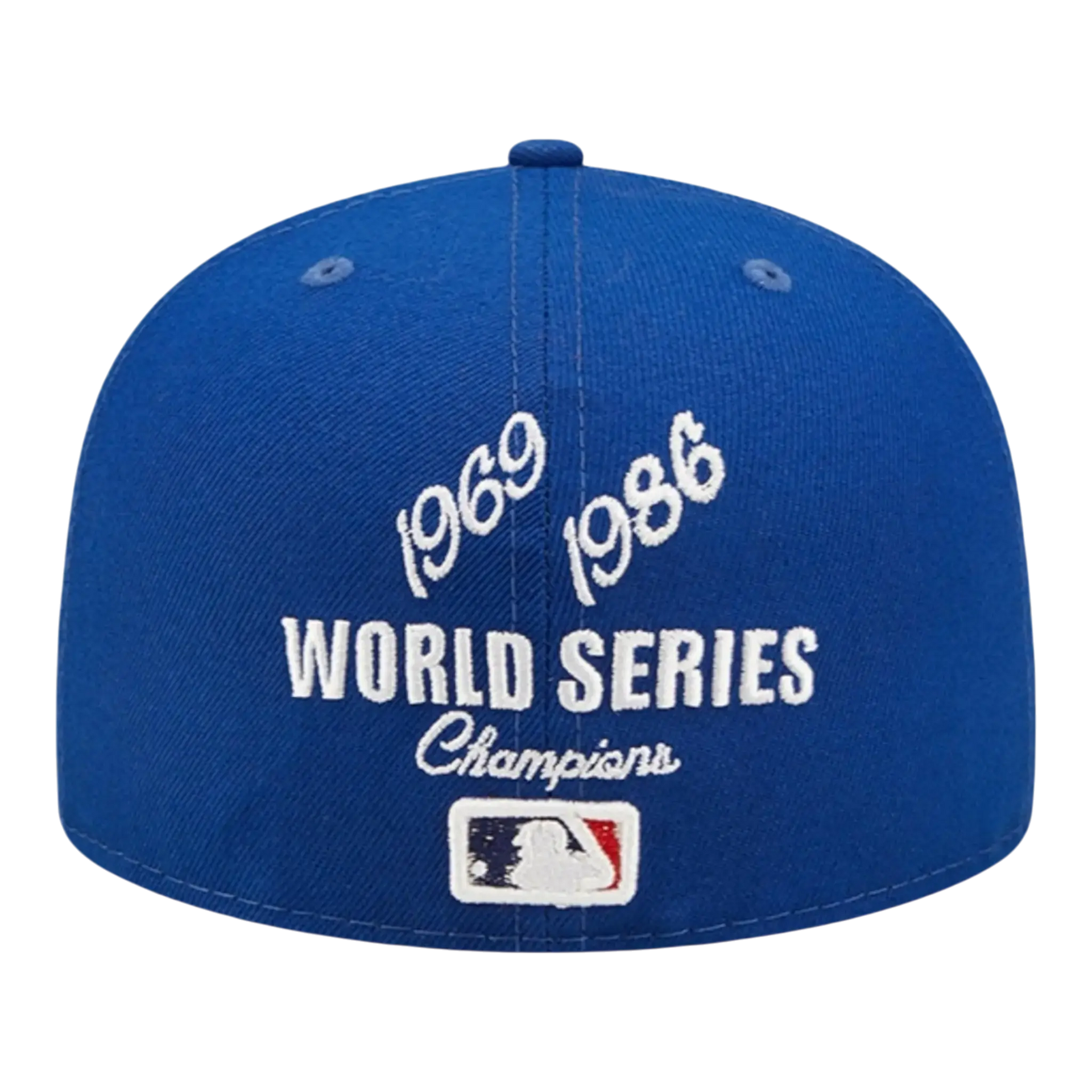 New Era Crown Champs WS 59Fifty New York Mets Men Fitted Hat Royal