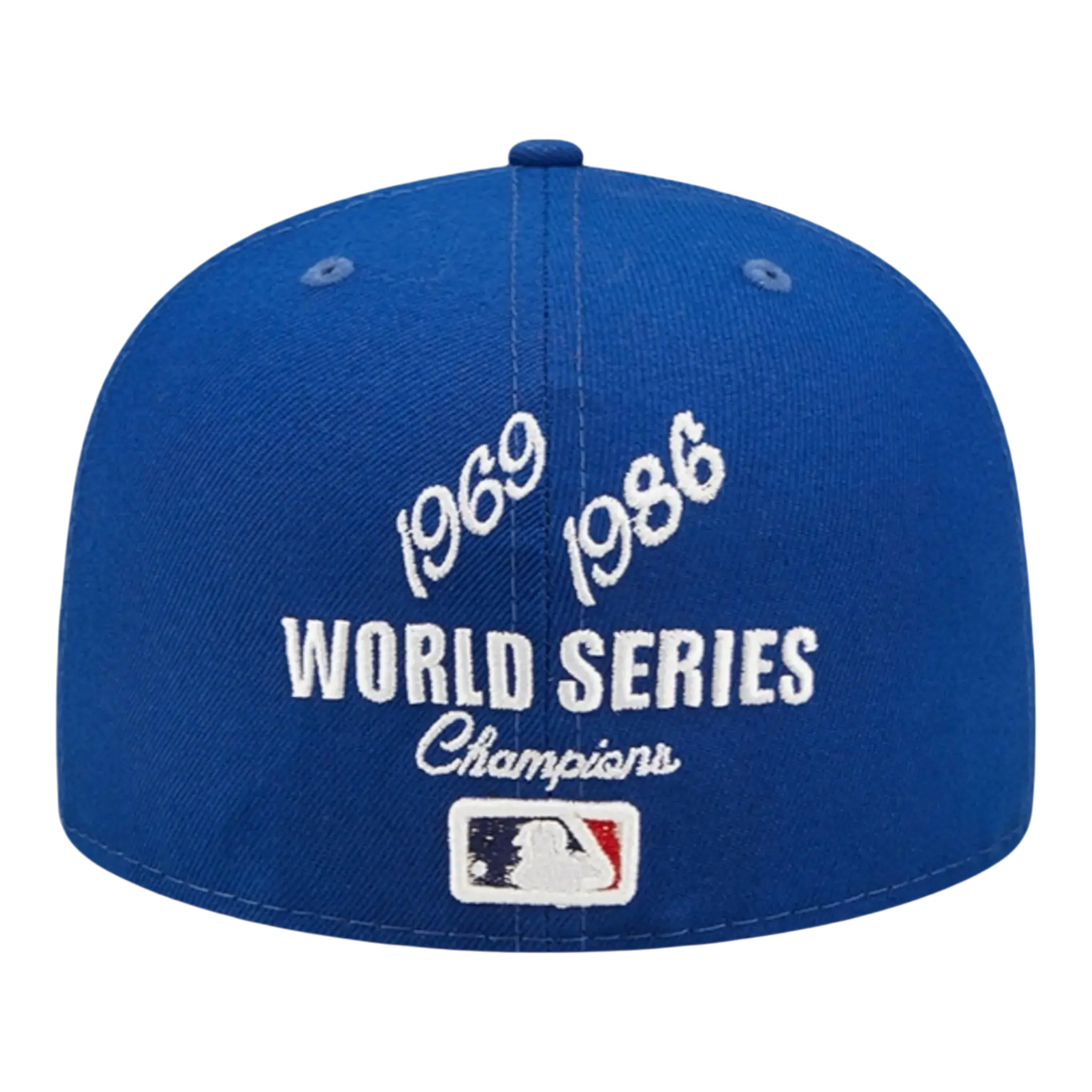 New Era Crown Champs WS 59Fifty New York Mets Men Fitted Hat Royal
