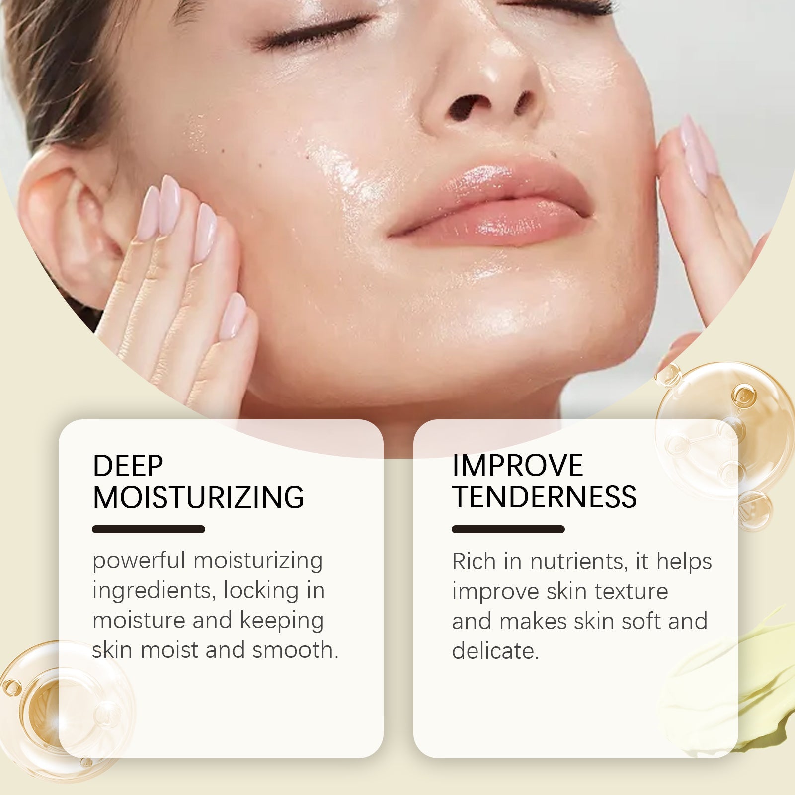 Tallow Honey Facial Moisturizer Hydrating Moisturizing Gentle Care Skin Cream