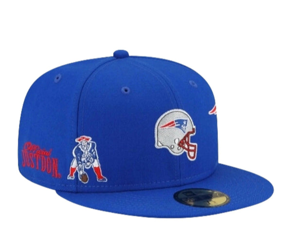 New Era x Just Don 59Fifty Men New England Patriots Fitted Hat Royal Blue