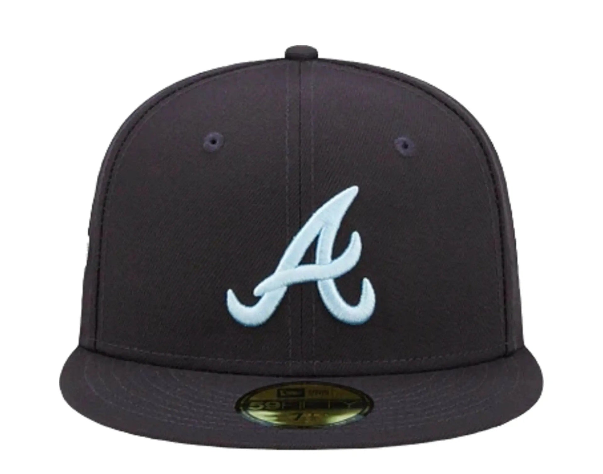 New Era Cloud Under 59Fifty Atlanta Braves Men Fitted Hat Navy