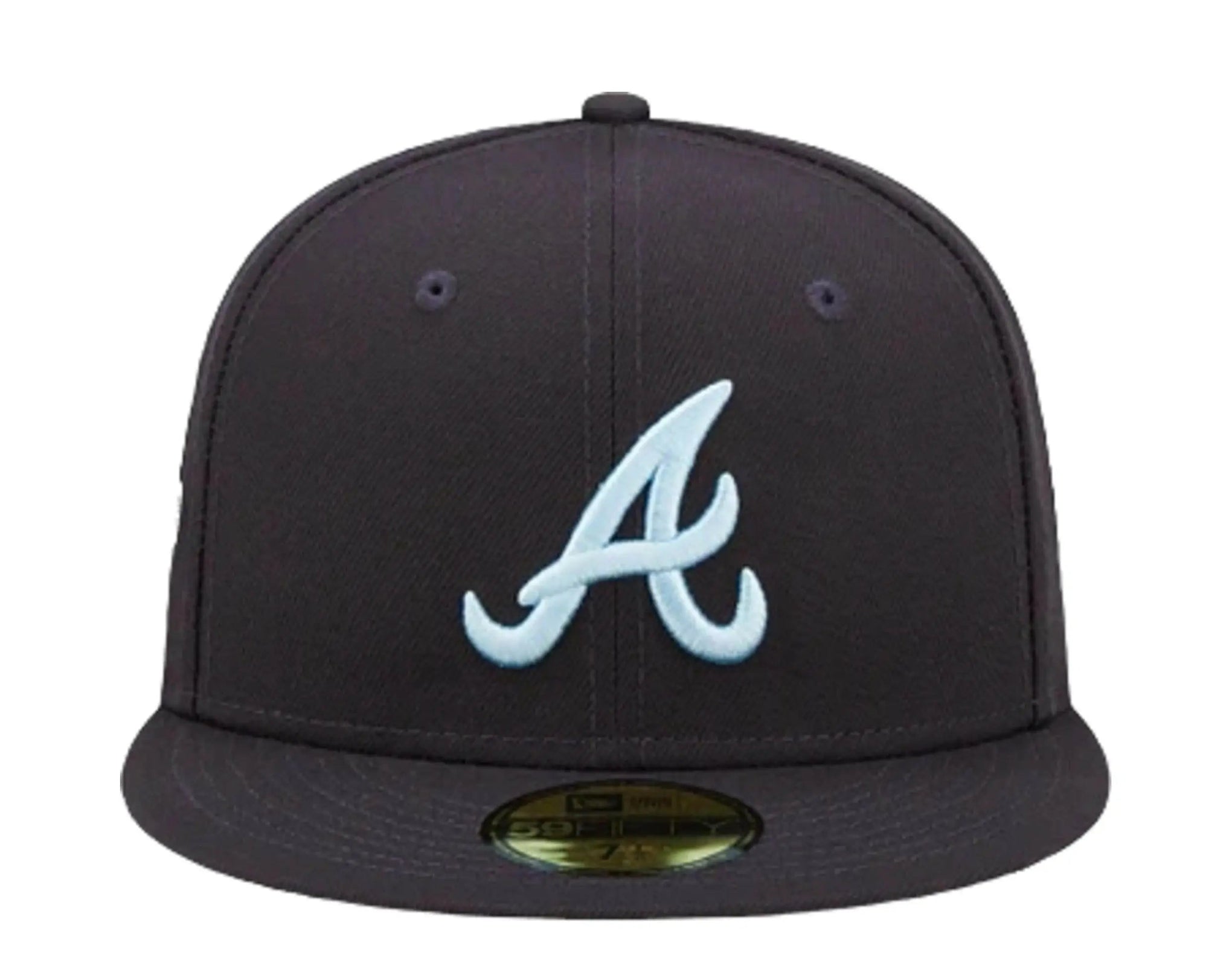 New Era Cloud Under 59Fifty Atlanta Braves Men Fitted Hat Navy