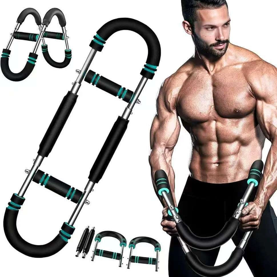 Multifunction Adjustable Arm Strength Trainer U-Shaped Chest Muscle Fitness Equipment