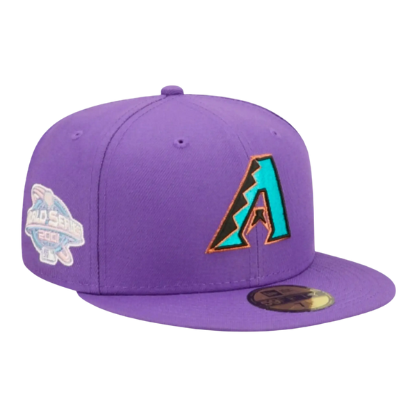 New Era 59Fifty MLB Arizona Diamondbacks Pop Sweat Men Fitted Hat Purple