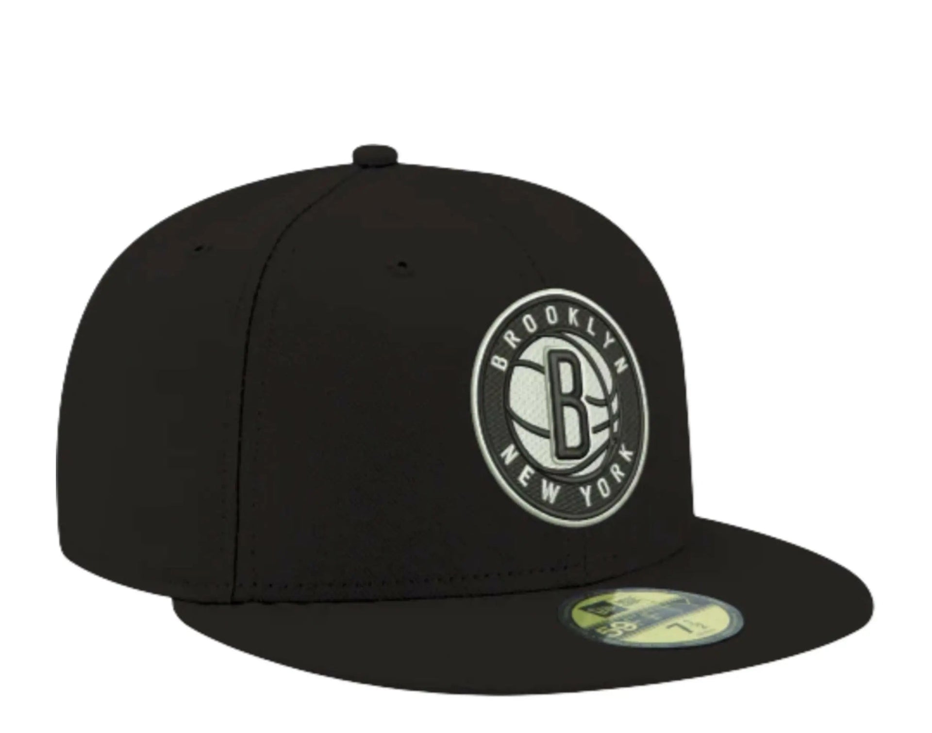New Era 59Fifty Men Brooklyn Nets Fitted Hat Black/White