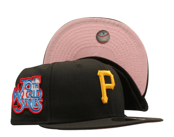 New Era 59Fifty Men Fitted Hat Black Pittsburgh Pirates 1979 World Series Pink Undervisor