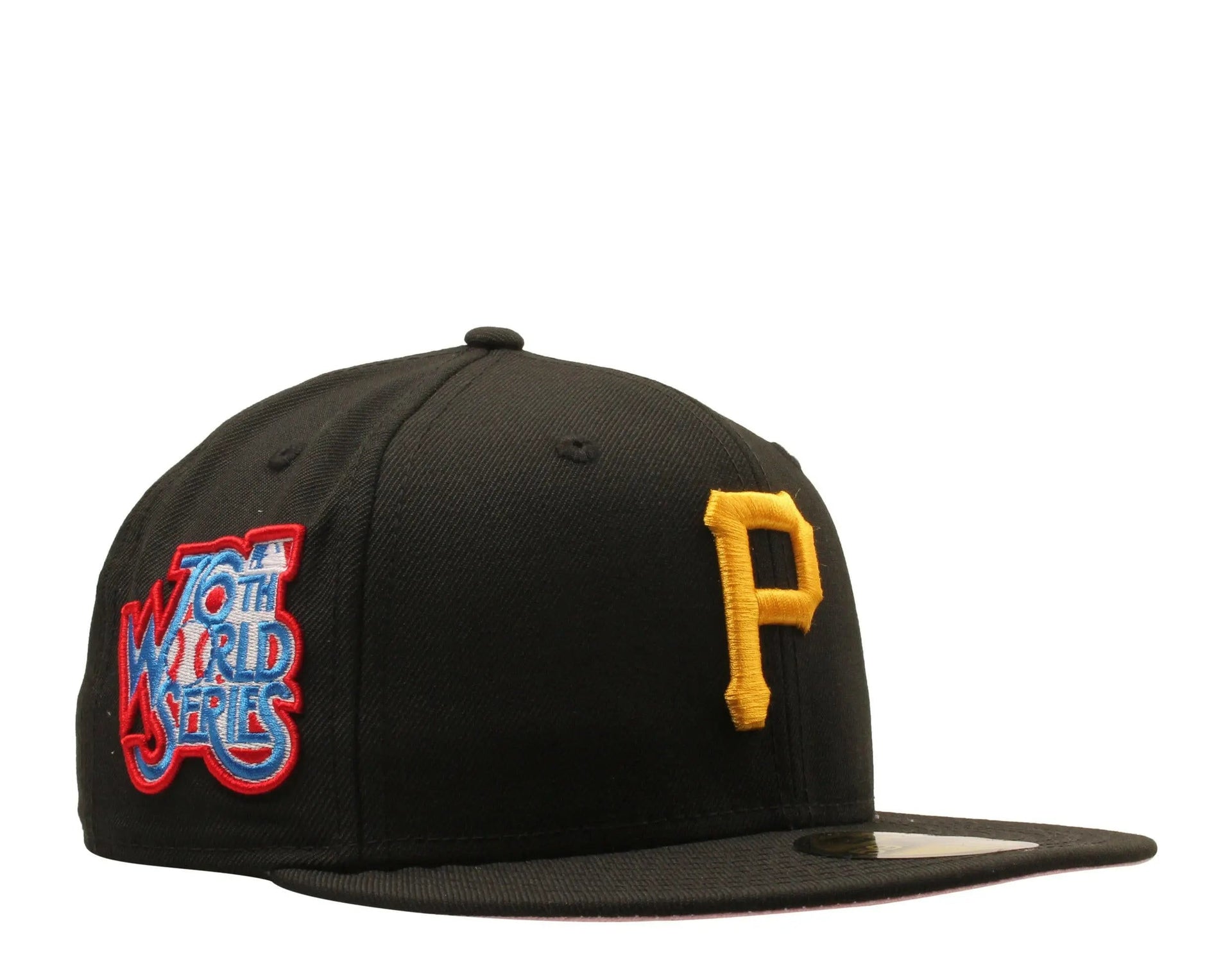 New Era 59Fifty Men Fitted Hat Black Pittsburgh Pirates 1979 World Series Pink Undervisor