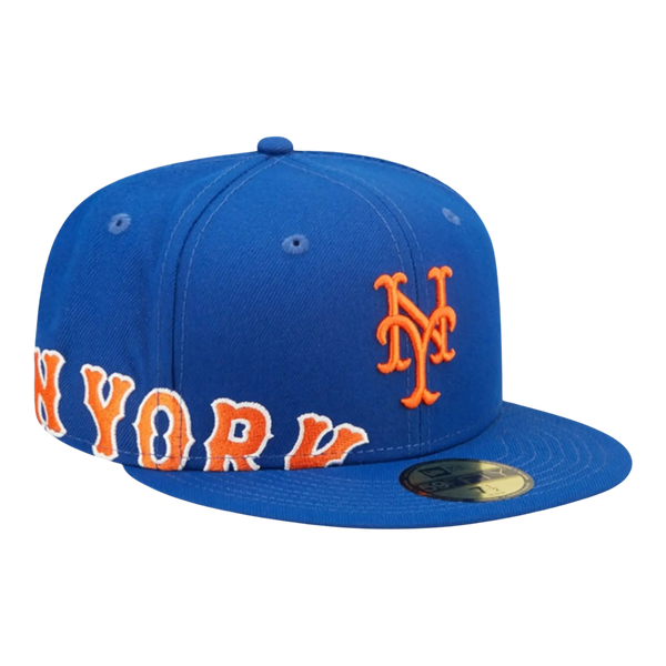 New Era New York Mets Sidesplit Men Fitted Hat Blue
