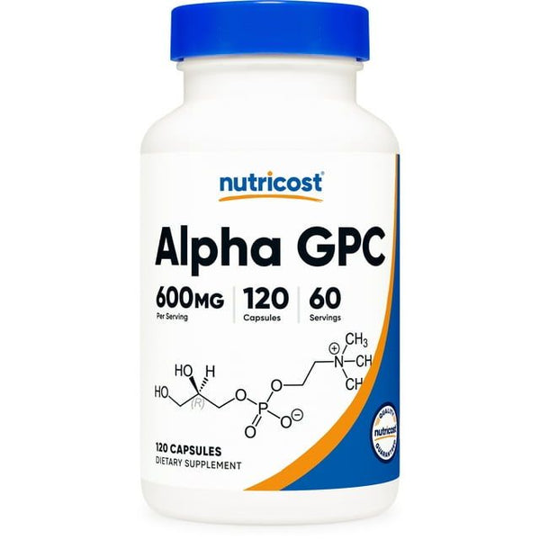Alpha GPC Supplement 600mg, 120 Capsules, 300mg Per Capsule