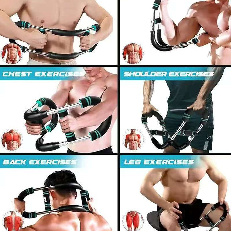 Multifunction Adjustable Arm Strength Trainer U-Shaped Chest Muscle Fitness Equipment