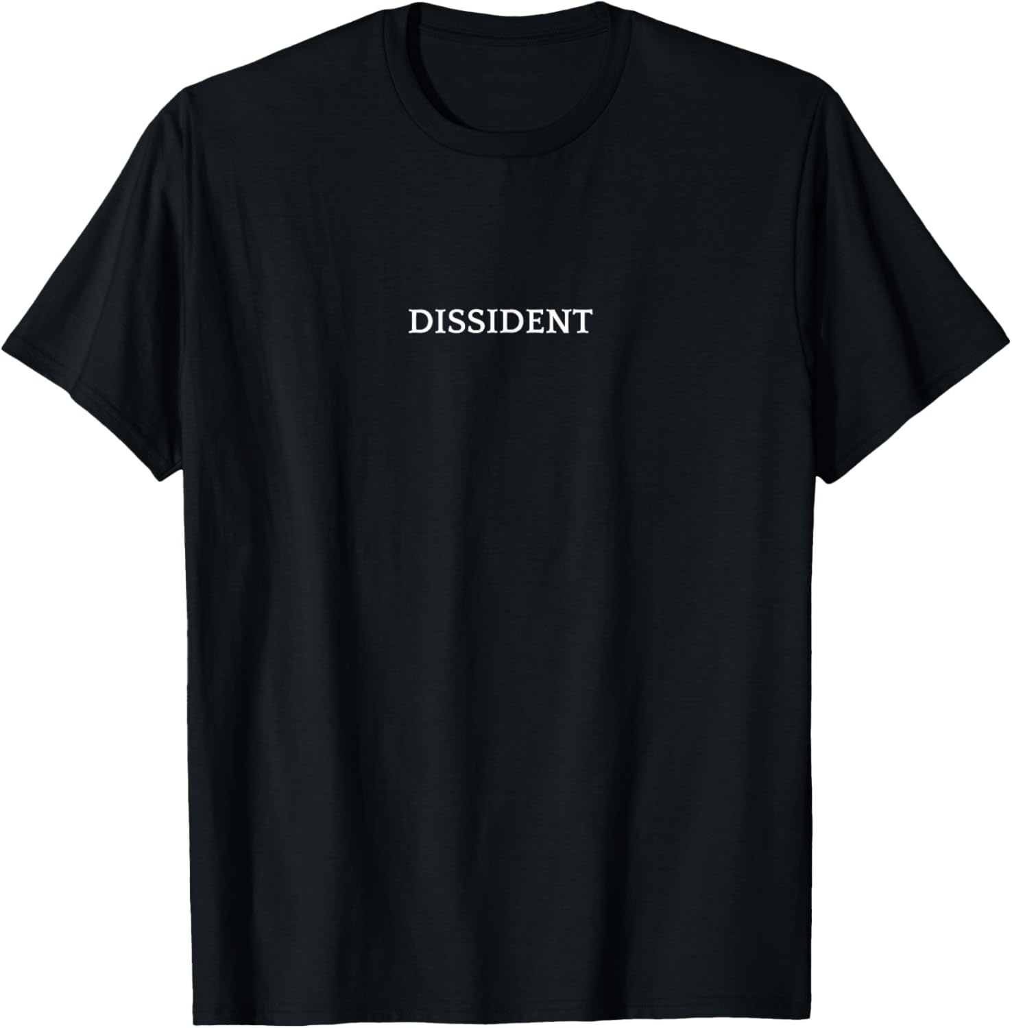 Every Work Apparel DISSIDENT English Word Unisex-Adult T-Shirt Black Small Classic Crew Collar Short Sleeve Gift Christmas
