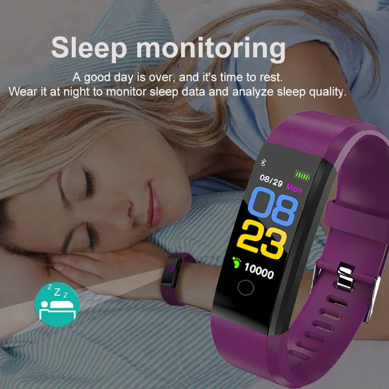 Smart Watch Heart Rate Blood Pressure Fitness Tracker Sport
