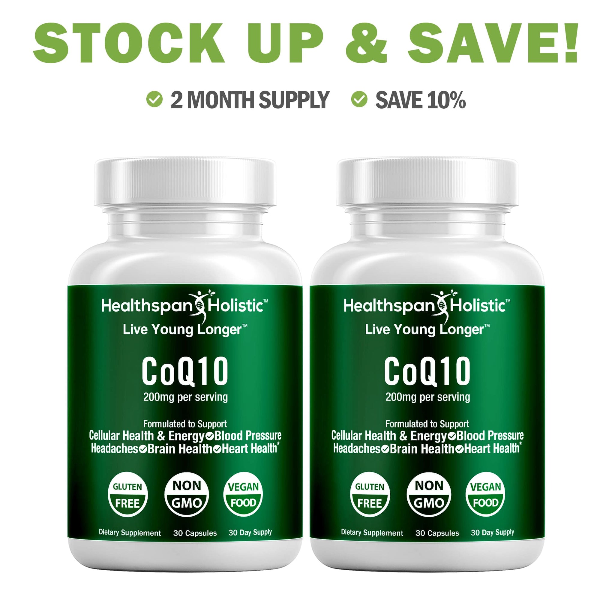 CoQ10 Supplement 30 Capsules