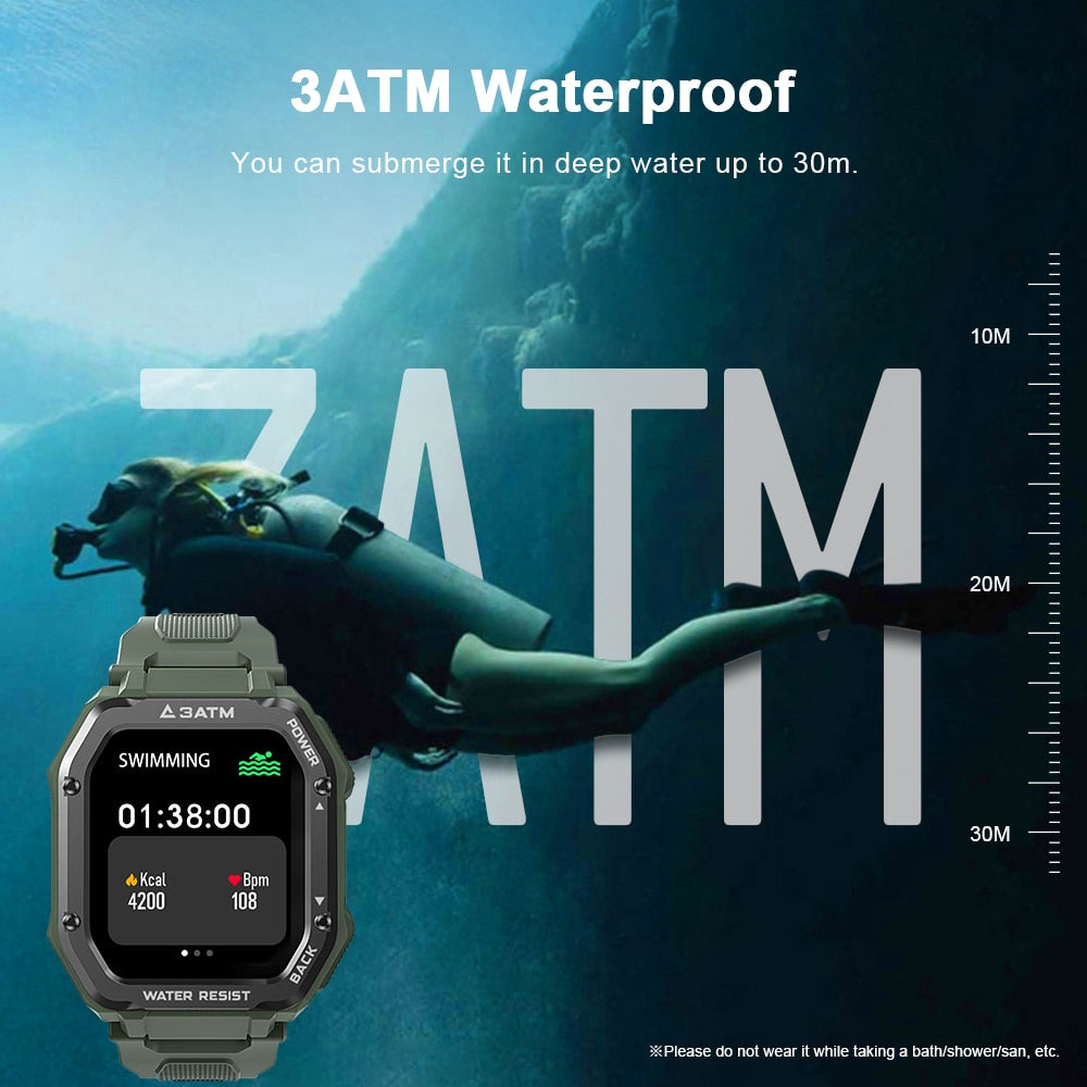 ROCK Rugged Smart Watch Outdoor Waterproof Fitness Tracker