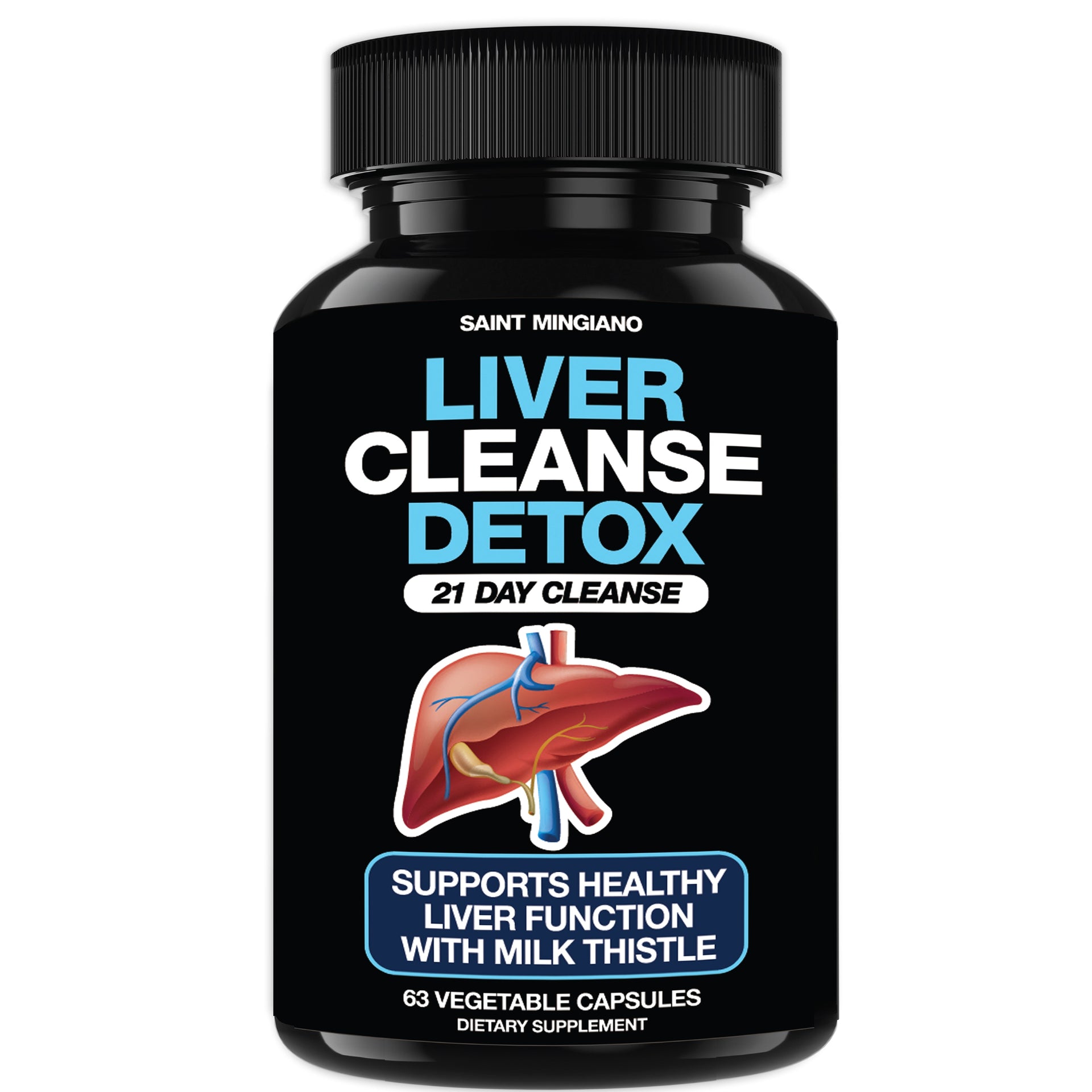 Liver Cleanse Detox Repair Natural Milk Thistle Support Supplement