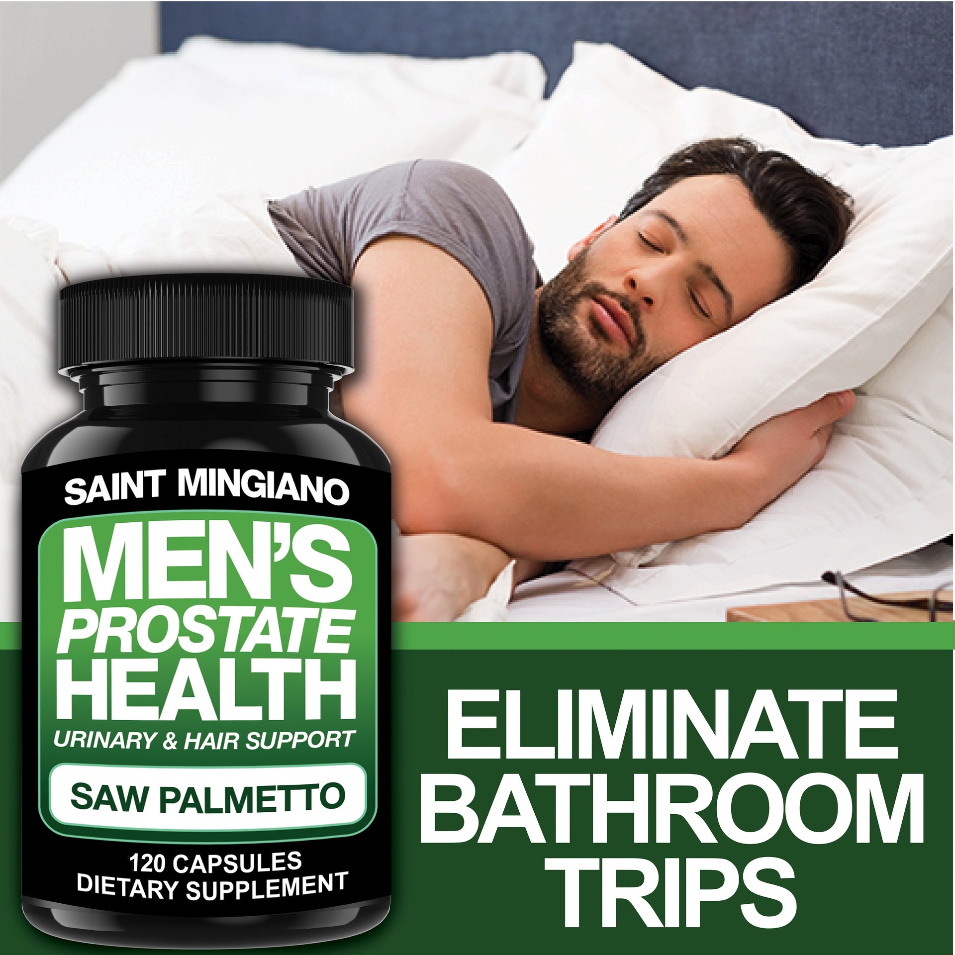 Men's Prostate Health Supplement Saw Palmetto Advanced Support Capsules