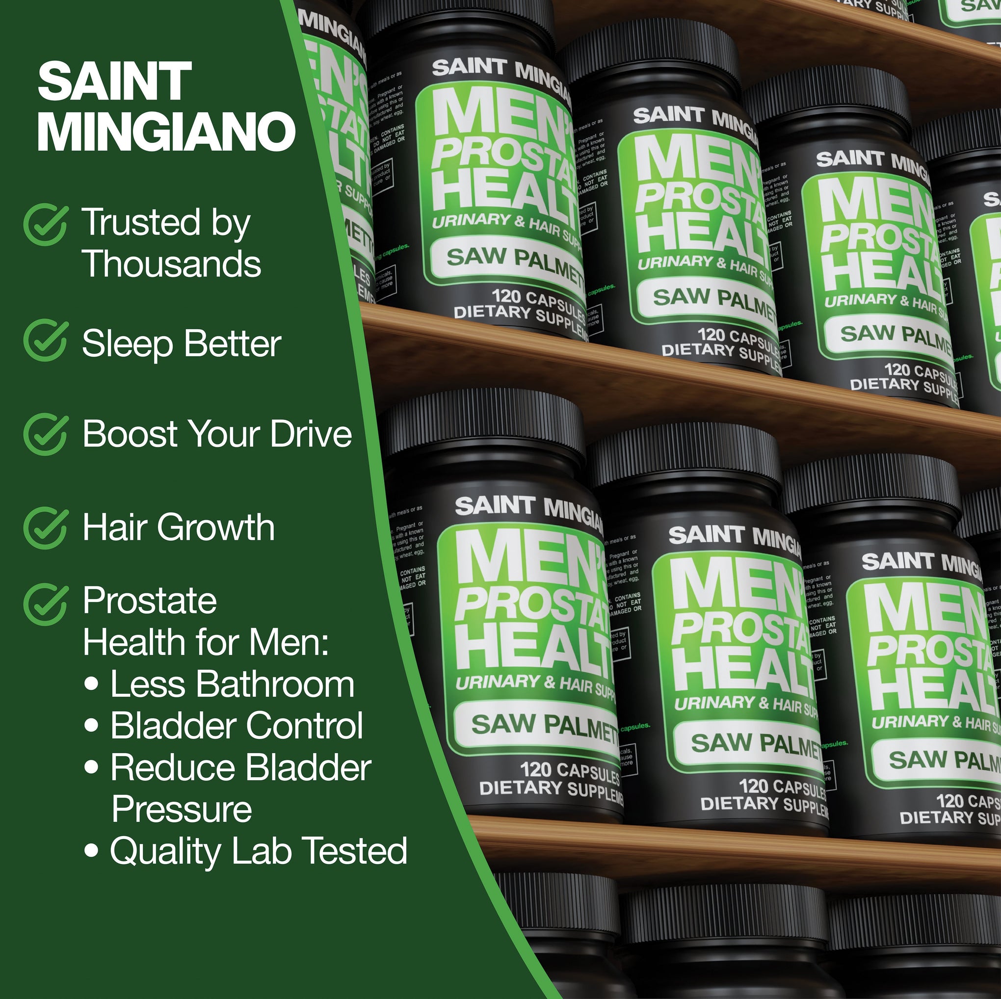 Men's Prostate Health Supplement Saw Palmetto Advanced Support Capsules