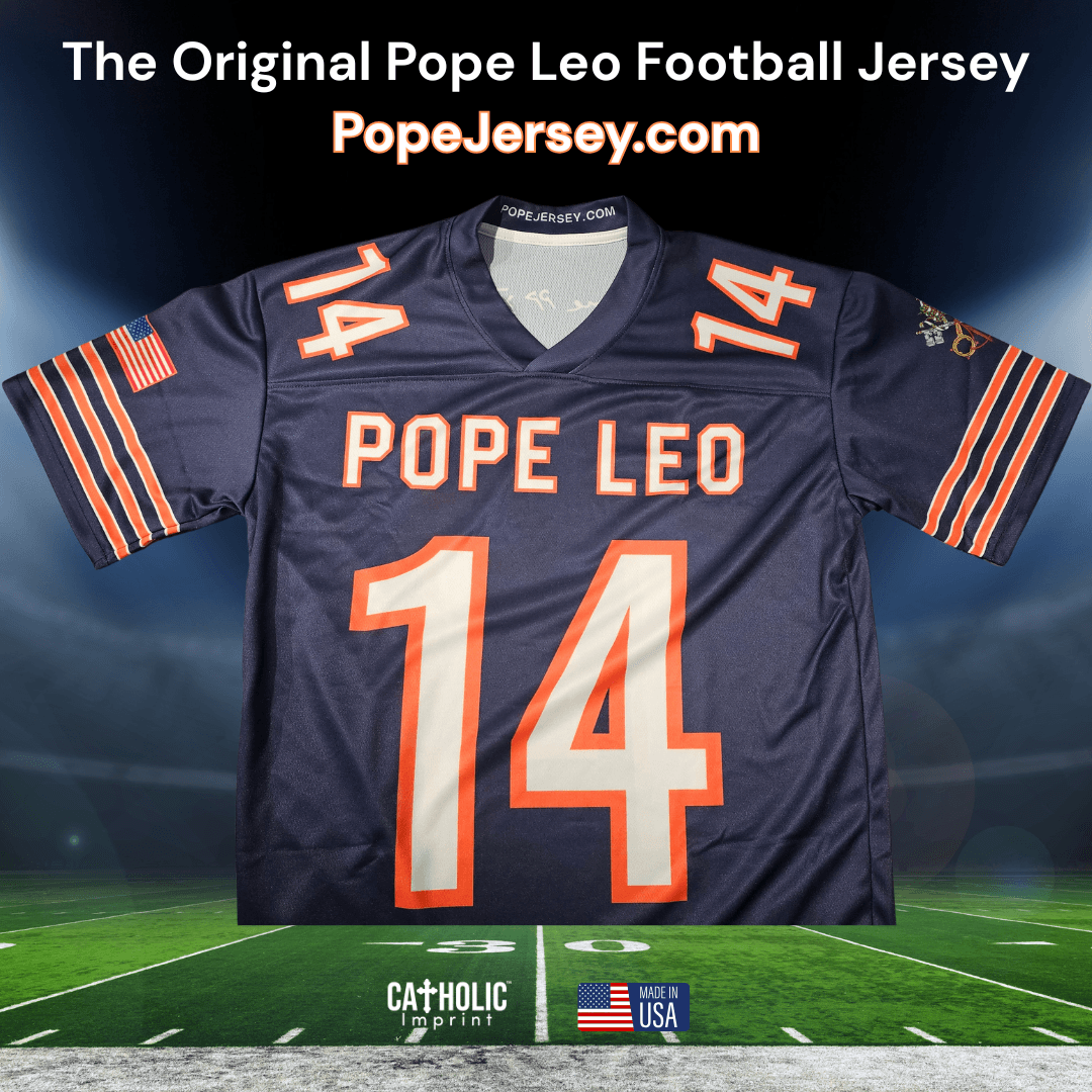 Pope Leo XIV Chicago Fan Football Jersey