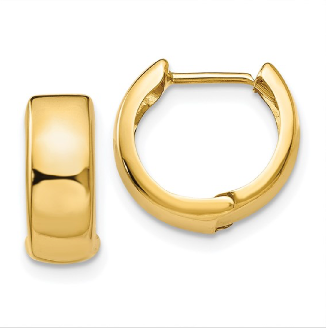 Gold Circle Hoop Earring