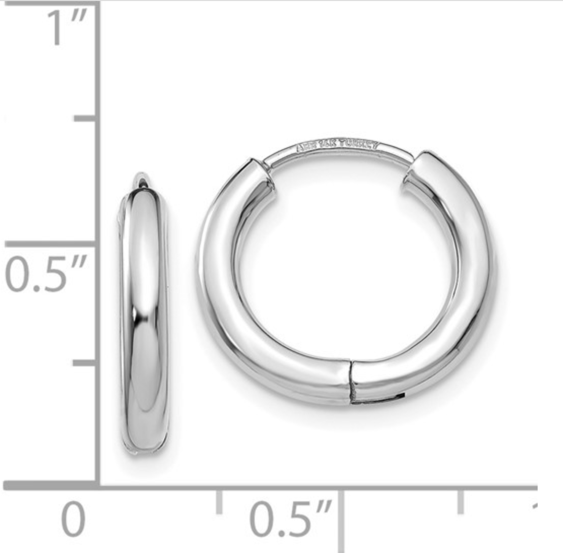 Gold Hinged Hoop Earring