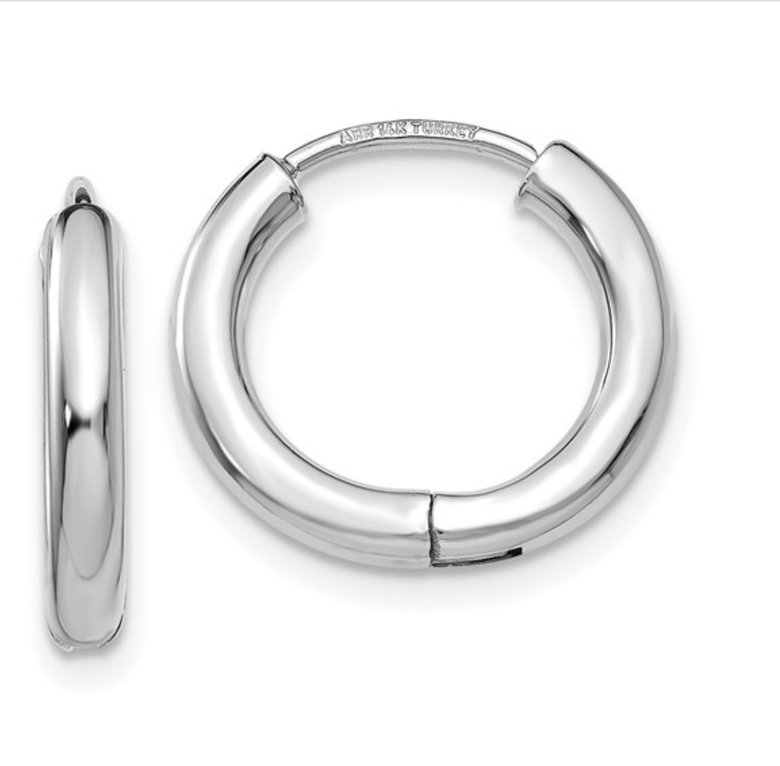 Gold Hinged Hoop Earring