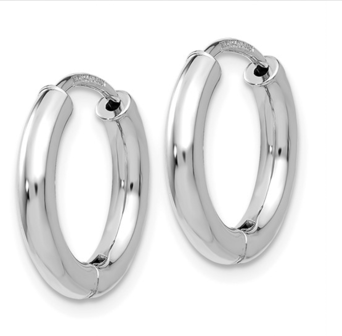 Gold Hinged Hoop Earring