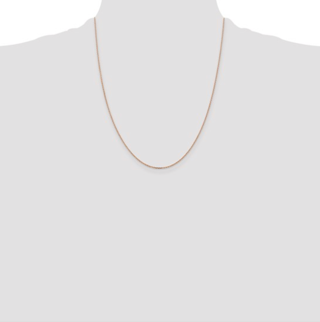 14K & 10K Gold Diamond-Cut Forzantine Cable Chain Necklace – Lobster Clasp