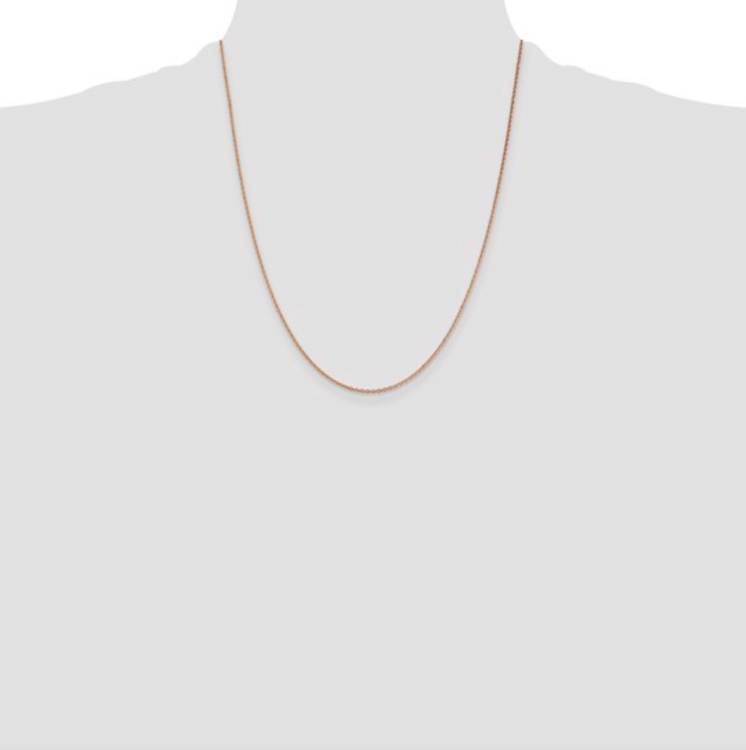 14K & 10K Gold Diamond-Cut Forzantine Cable Chain Necklace – Lobster Clasp