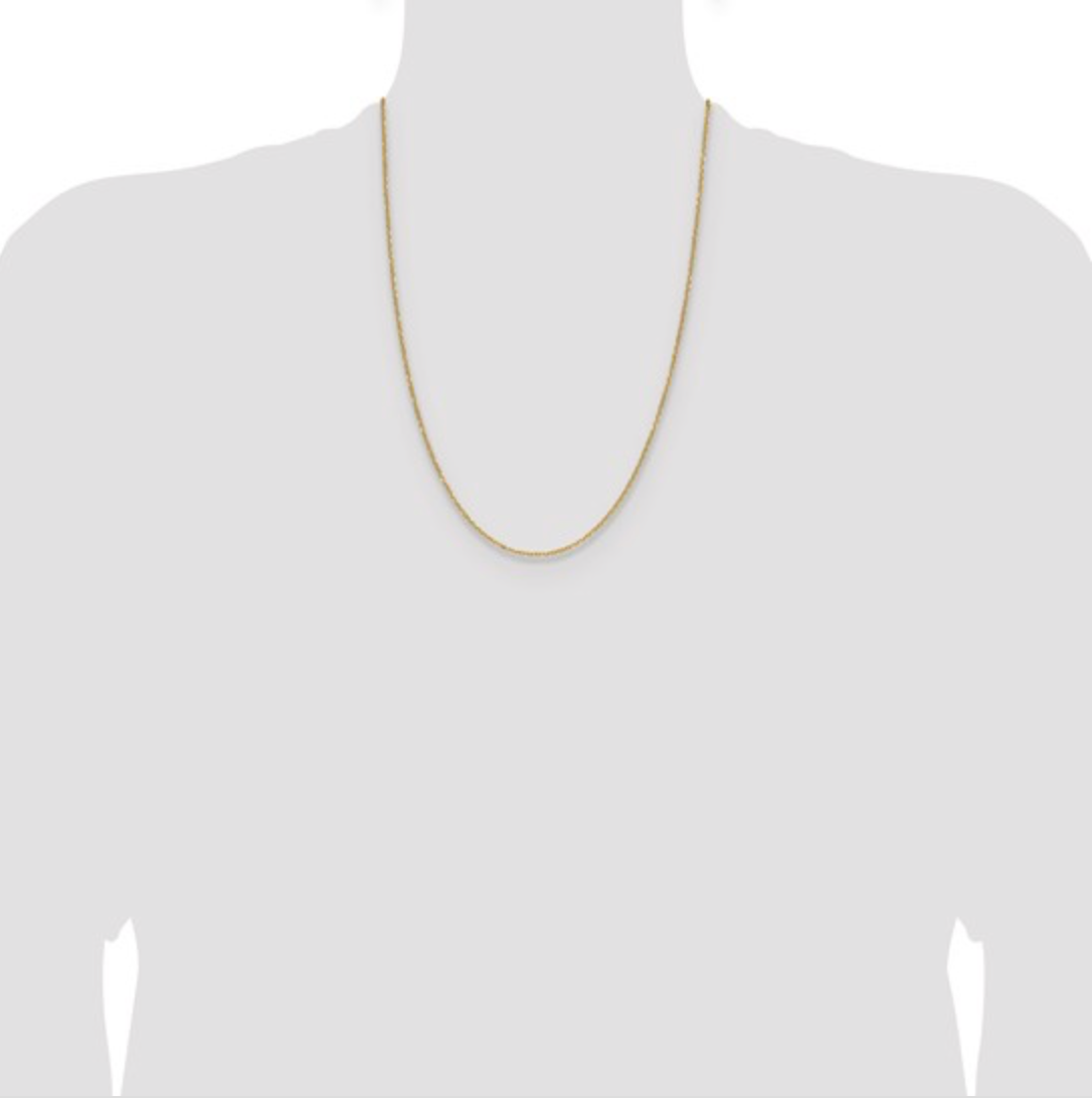 14K & 10K Gold Diamond-Cut Forzantine Cable Chain Necklace – Lobster Clasp