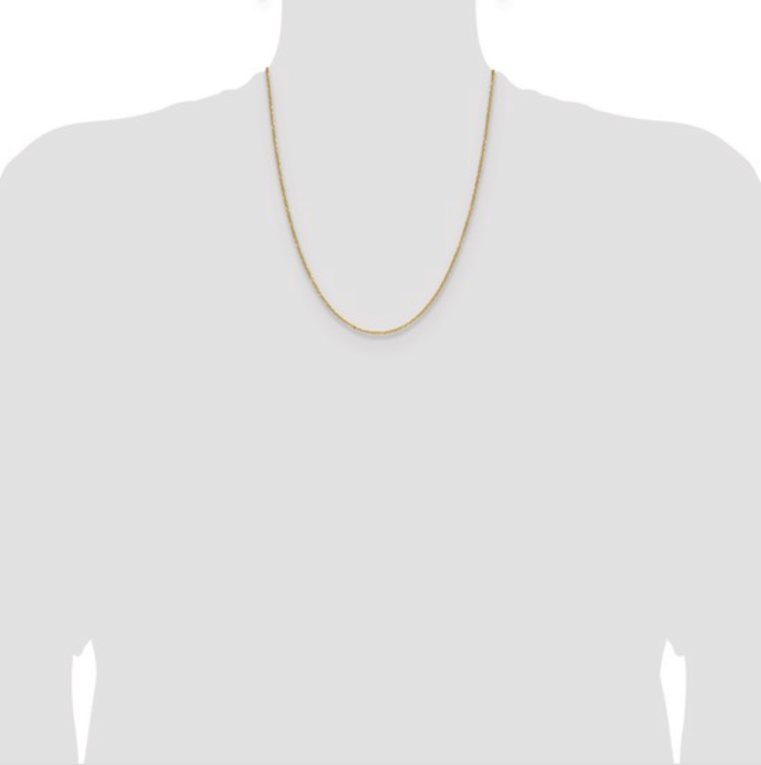 14K & 10K Gold Diamond-Cut Forzantine Cable Chain Necklace – Lobster Clasp