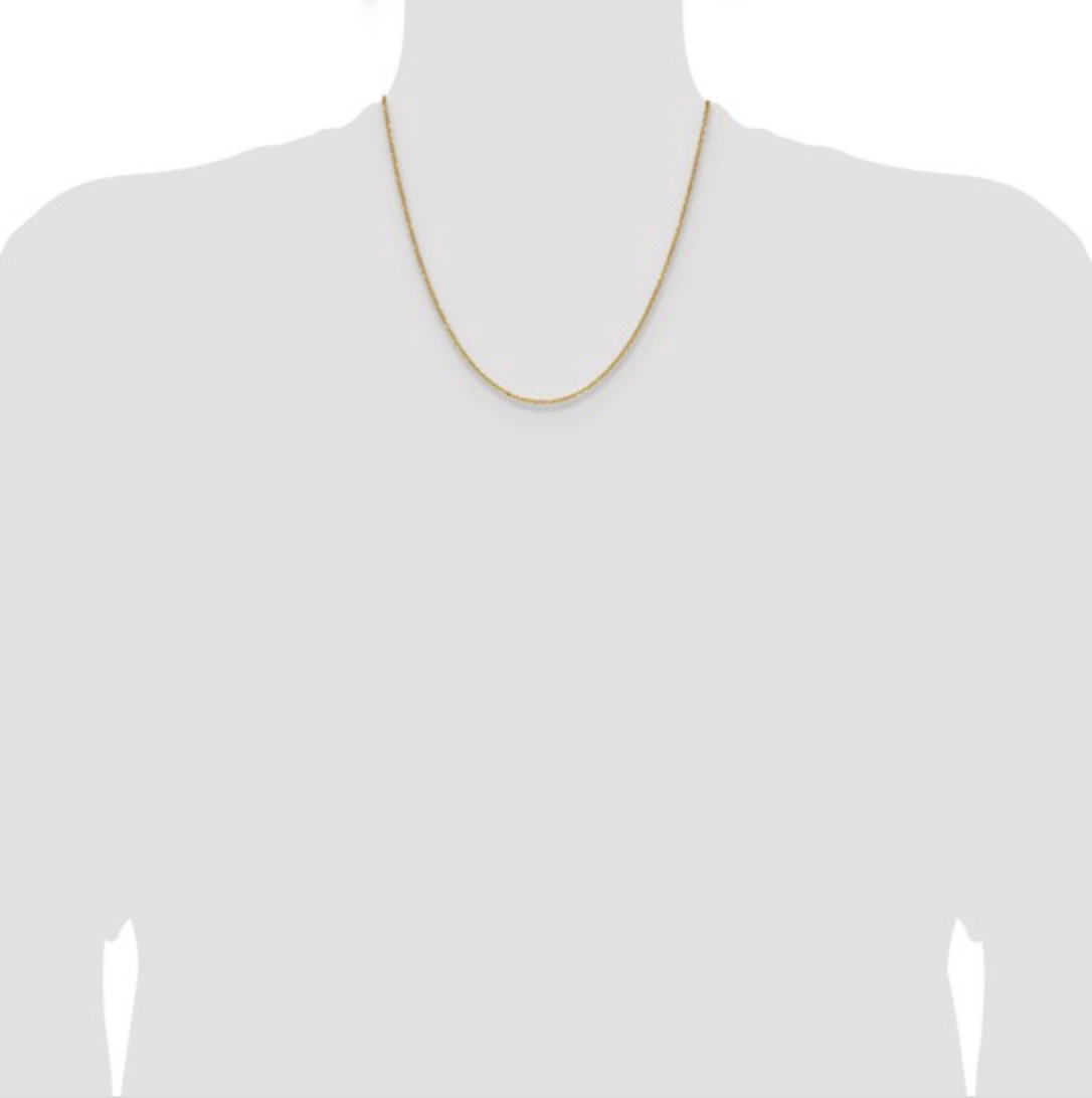 14K & 10K Gold Diamond-Cut Forzantine Cable Chain Necklace – Lobster Clasp