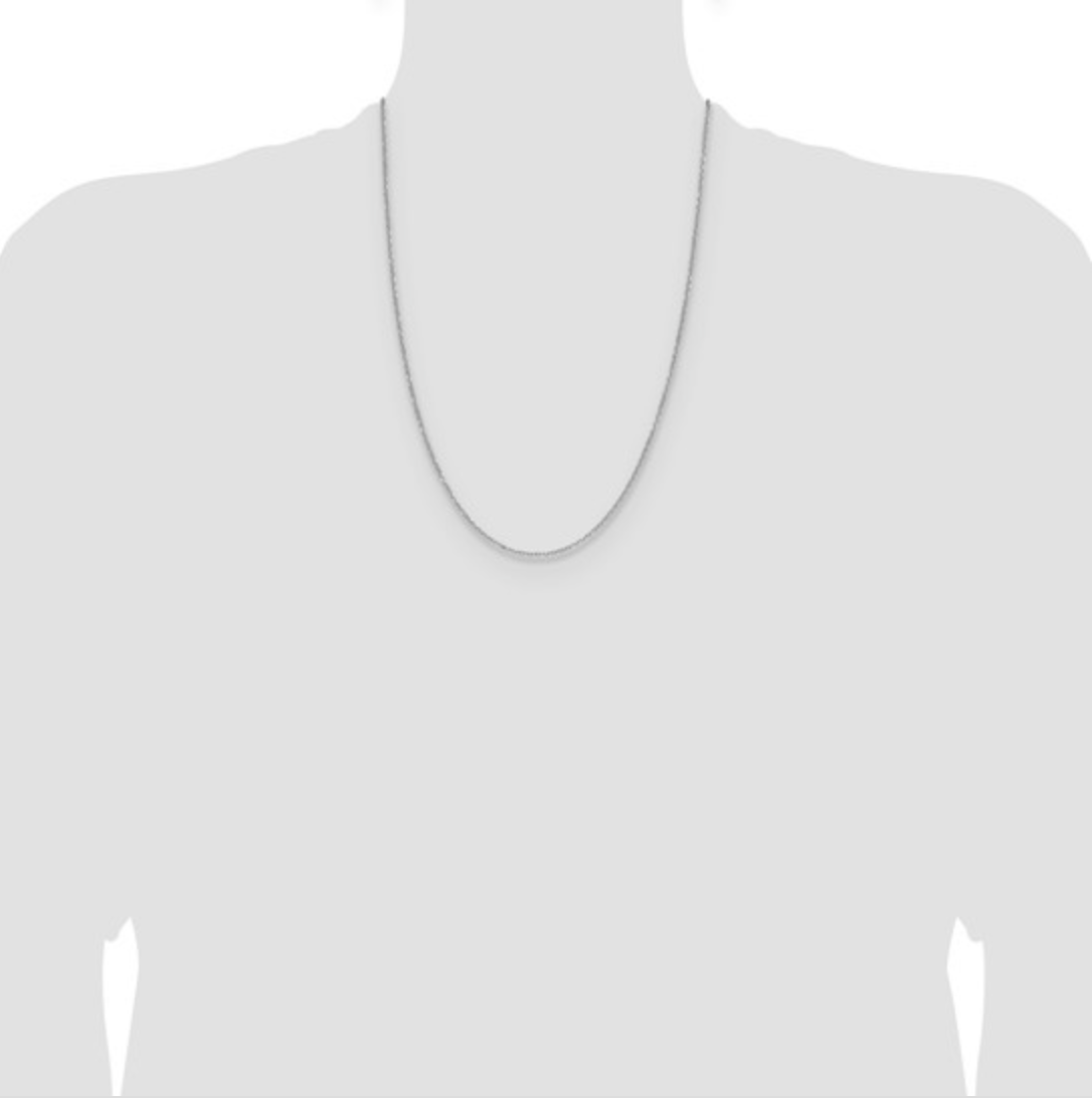 14K & 10K Gold Diamond-Cut Forzantine Cable Chain Necklace – Lobster Clasp