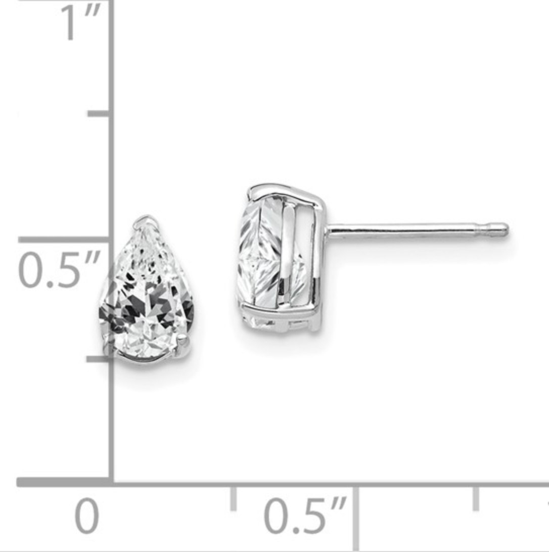 Moissanite 3-Prong Basket Post Earring