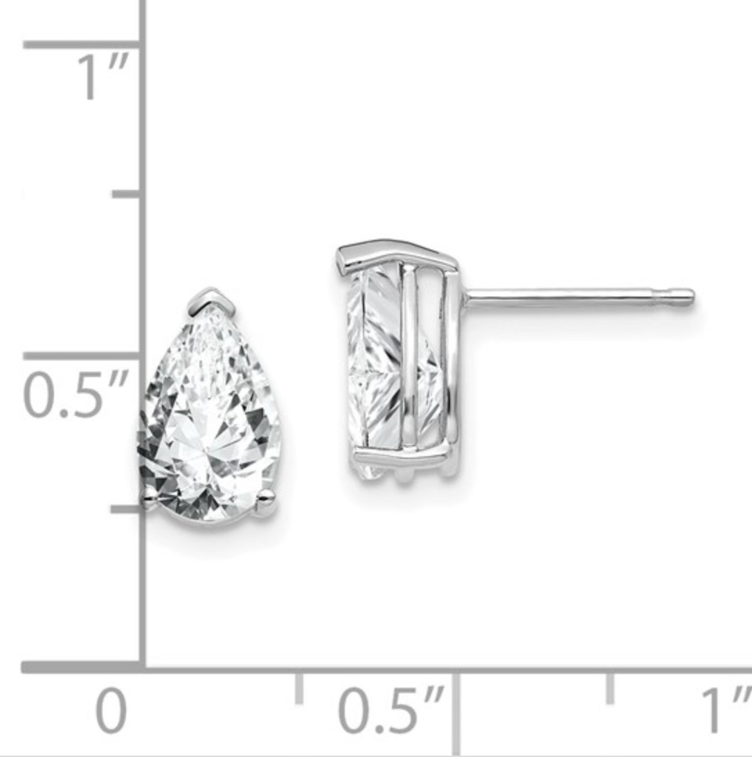 Moissanite 3-Prong Basket Post Earring