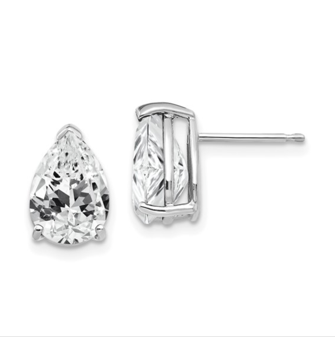 Moissanite 3-Prong Basket Post Earring