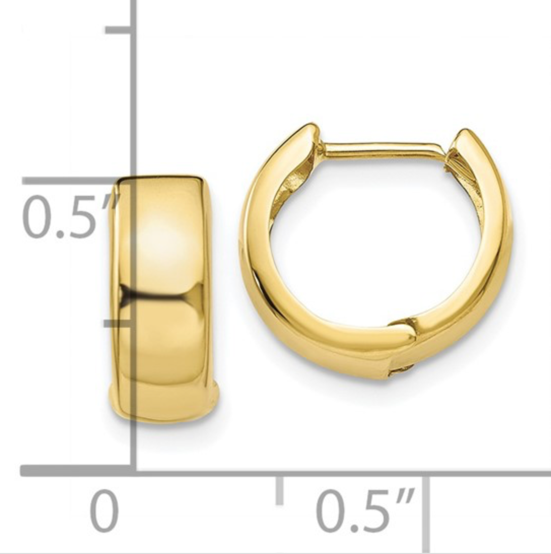 Gold Circle Hoop Earring