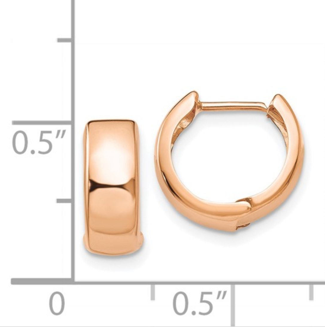 Gold Circle Hoop Earring