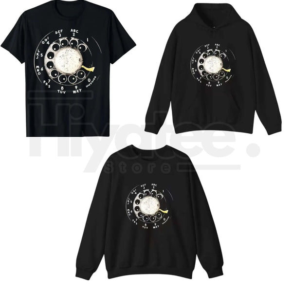 "Vintage Rotary Phone Dial" – Retro Tech Aesthetic Women's Graphic Top