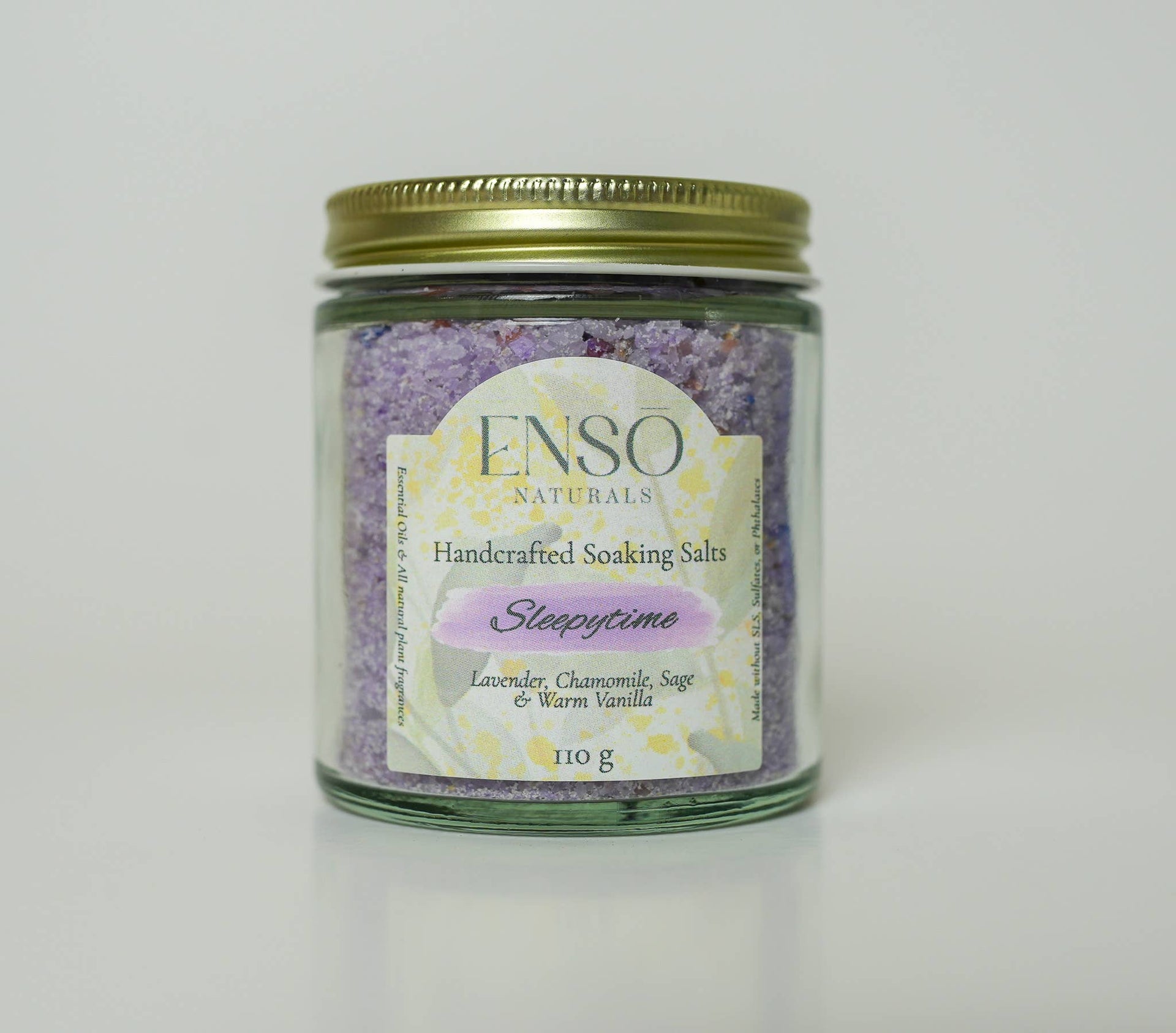 Sleepy Time Handcrafted Soaking Salt - Minerals + Botanicals