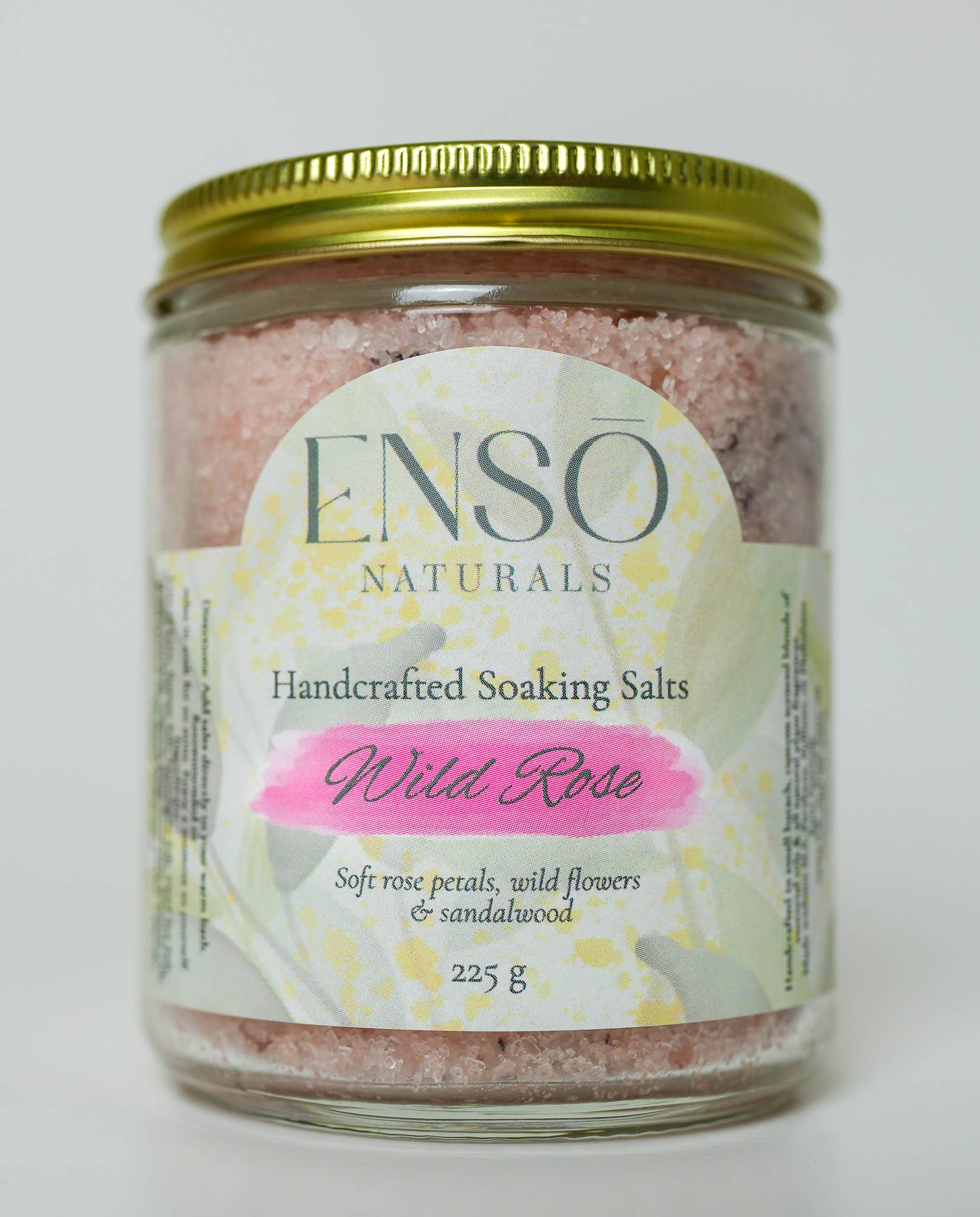 Wild Rose Handcrafted Soaking Salts - Minerals + Botanicals