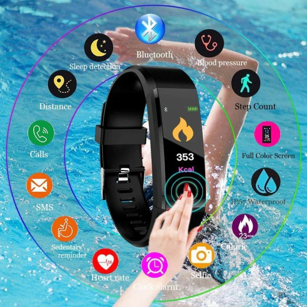 IP67 Waterproof Smart Watch Fitness Tracker Heart Rate Sleep