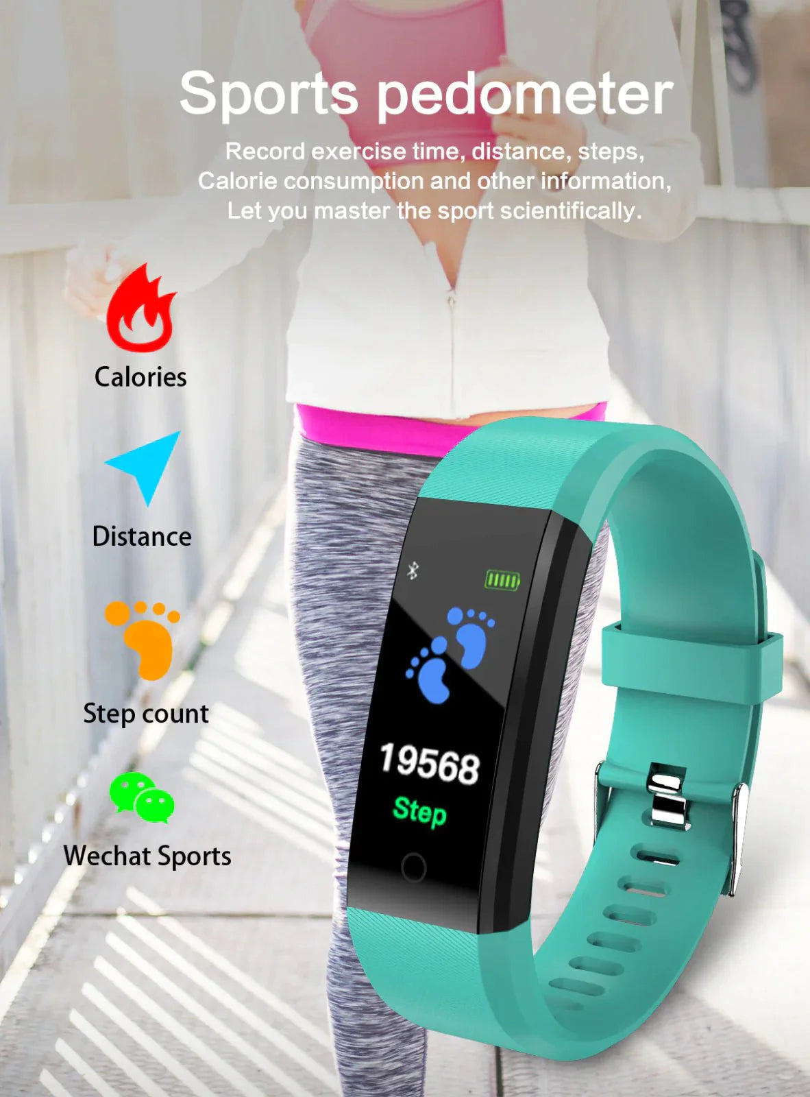 IP67 Waterproof Smart Watch Fitness Tracker Heart Rate Sleep