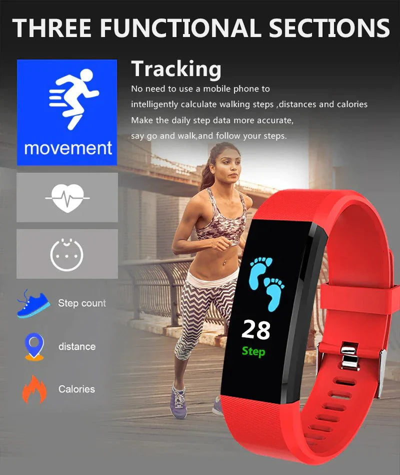 IP67 Waterproof Smart Watch Fitness Tracker Heart Rate Sleep