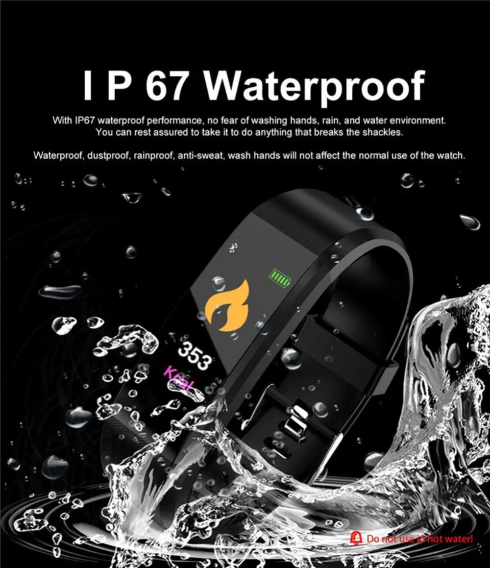 IP67 Waterproof Smart Watch Fitness Tracker Heart Rate Sleep