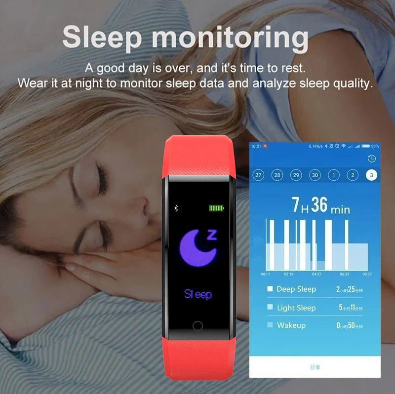 IP67 Waterproof Smart Watch Fitness Tracker Heart Rate Sleep