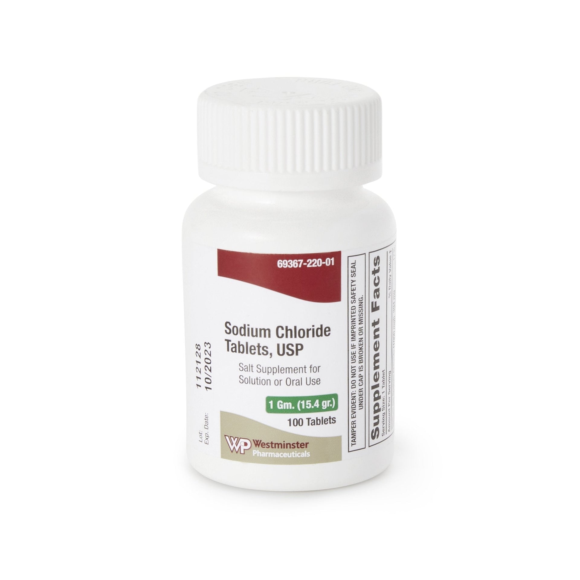Westminster Sodium Chloride Dietary Supplement, 1 gm